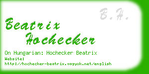 beatrix hochecker business card